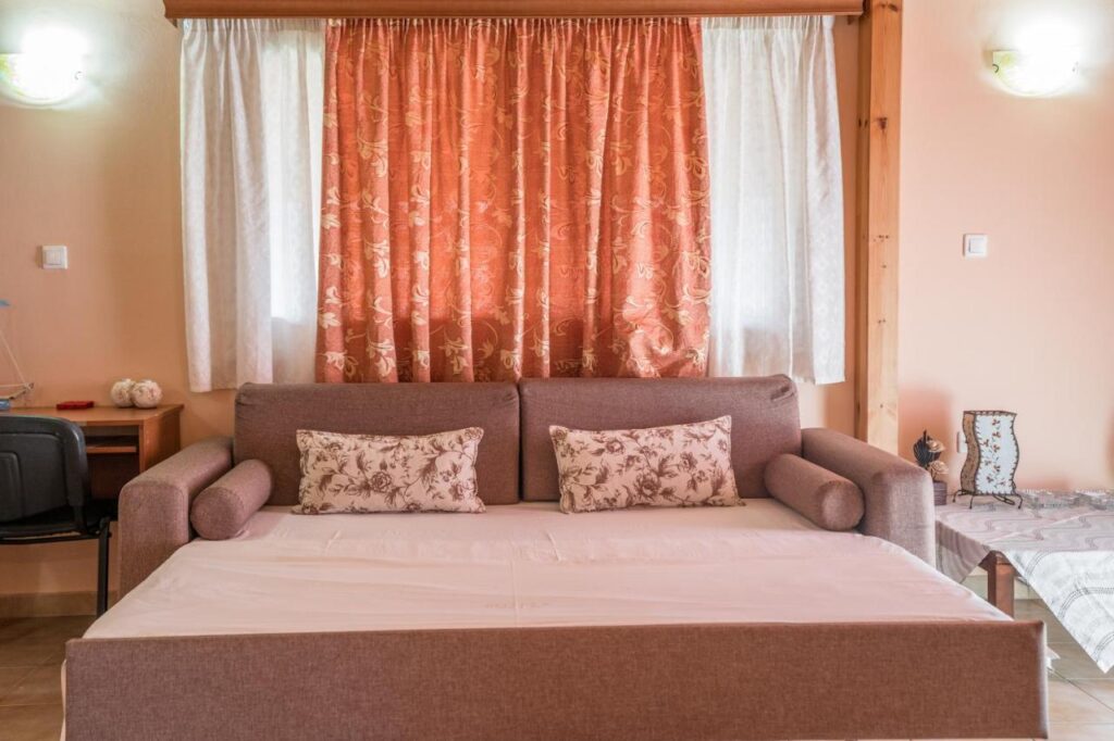 Living room with sofa bed